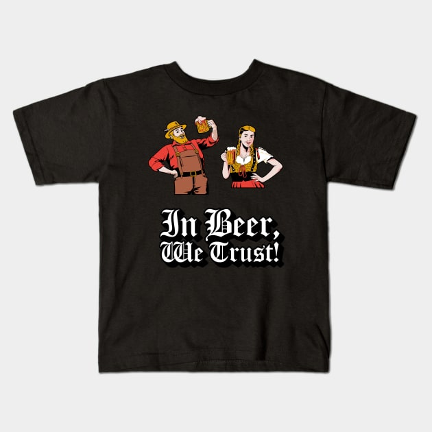 It's Beer O' Clock Kids T-Shirt by Golden Eagle Design Studio